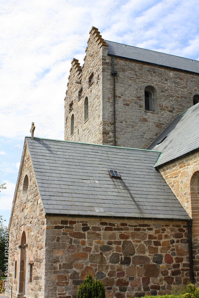 Aa Church (Aakirkeby) from 1150 on the Danish island Bornholm