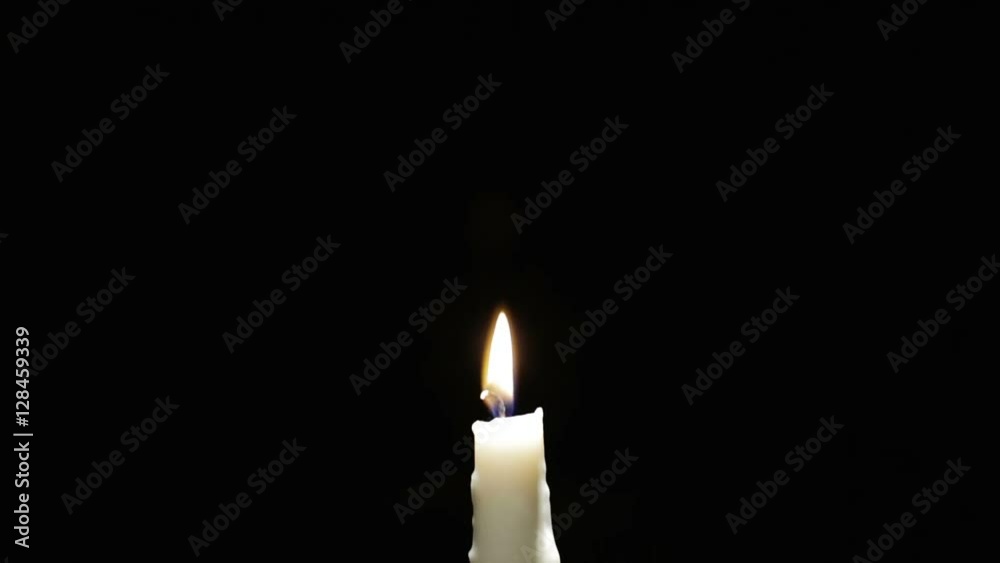 Candle blown out. Stock Video Adobe Stock