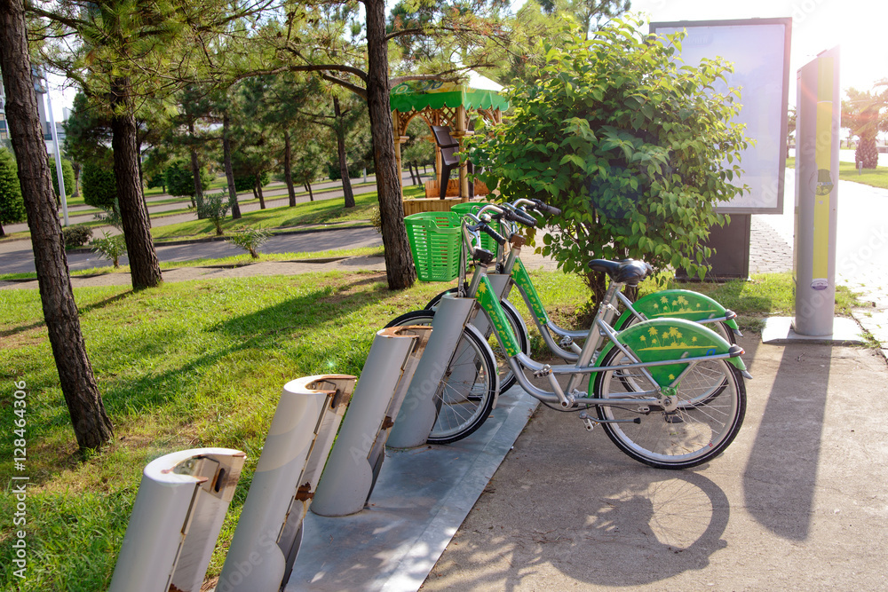 parking bicycles for hire Georgia