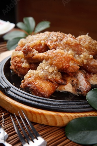 garlic chicken, maneul chicken, 마늘치킨 photo