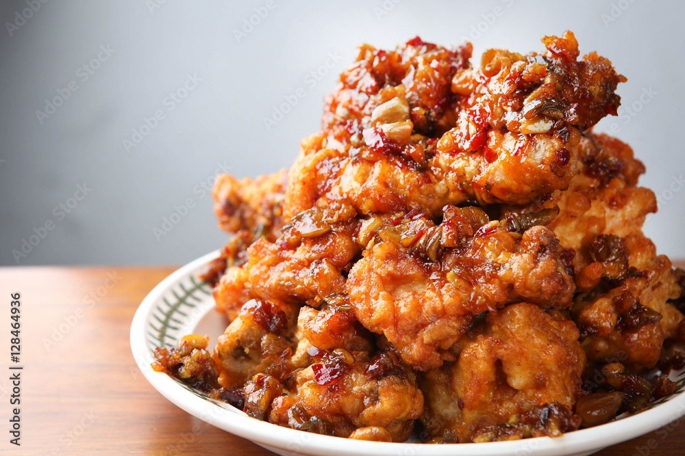garlic chicken, 마늘치킨, fried chicken with garlic