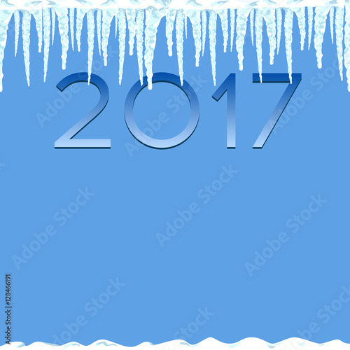 Icicles seamless pattern