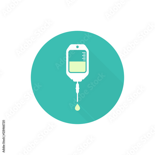 Vector iv bag icon.