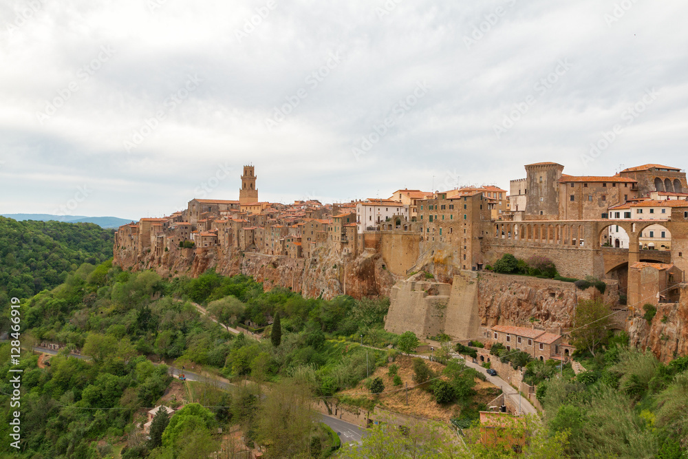 Pitigliano charming medieval town in Italy