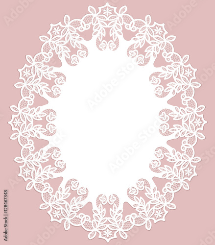 White lace napkin