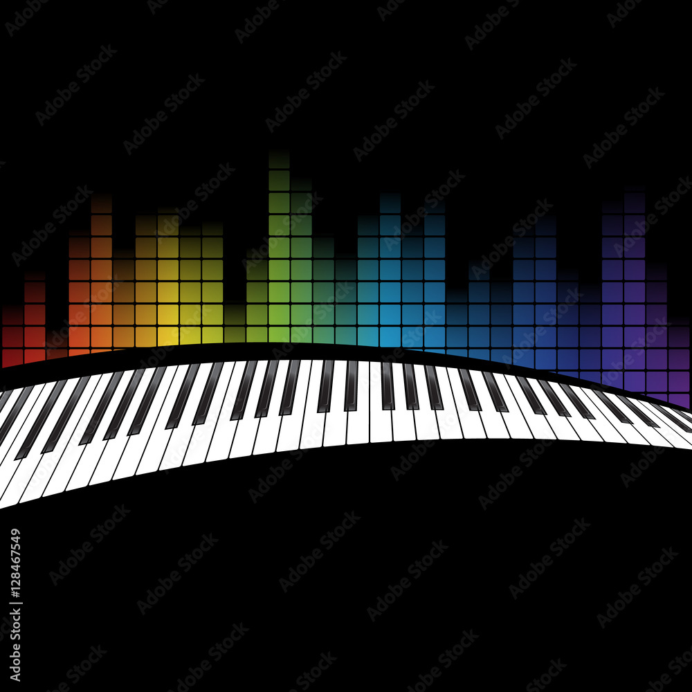 Fototapeta premium black piano template