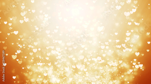 Valentine's day abstract background, flying hearts.