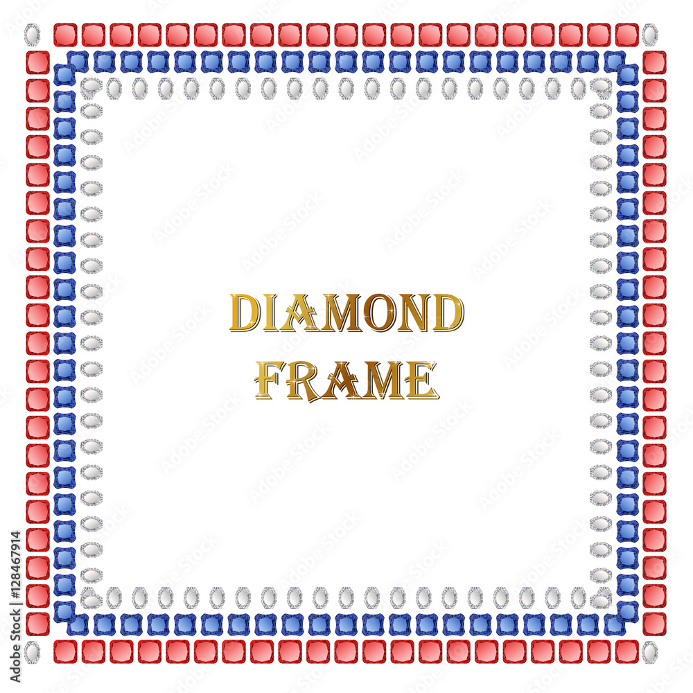 Diamonds square frame Diamonds square frame