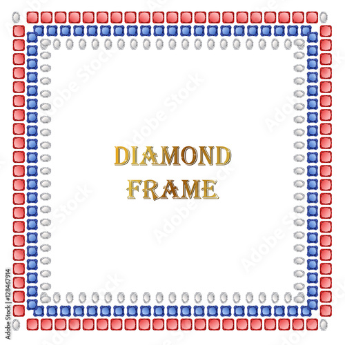Diamonds square frame