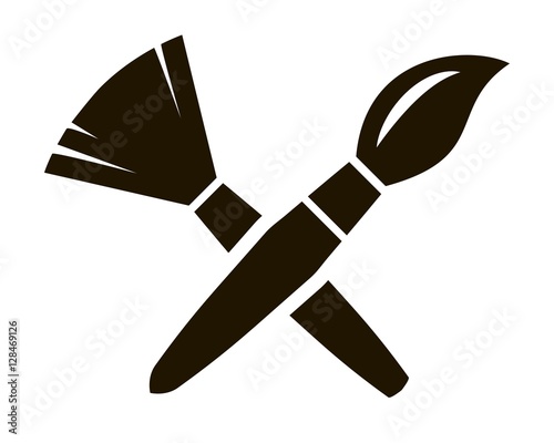 Two brushes for drawing