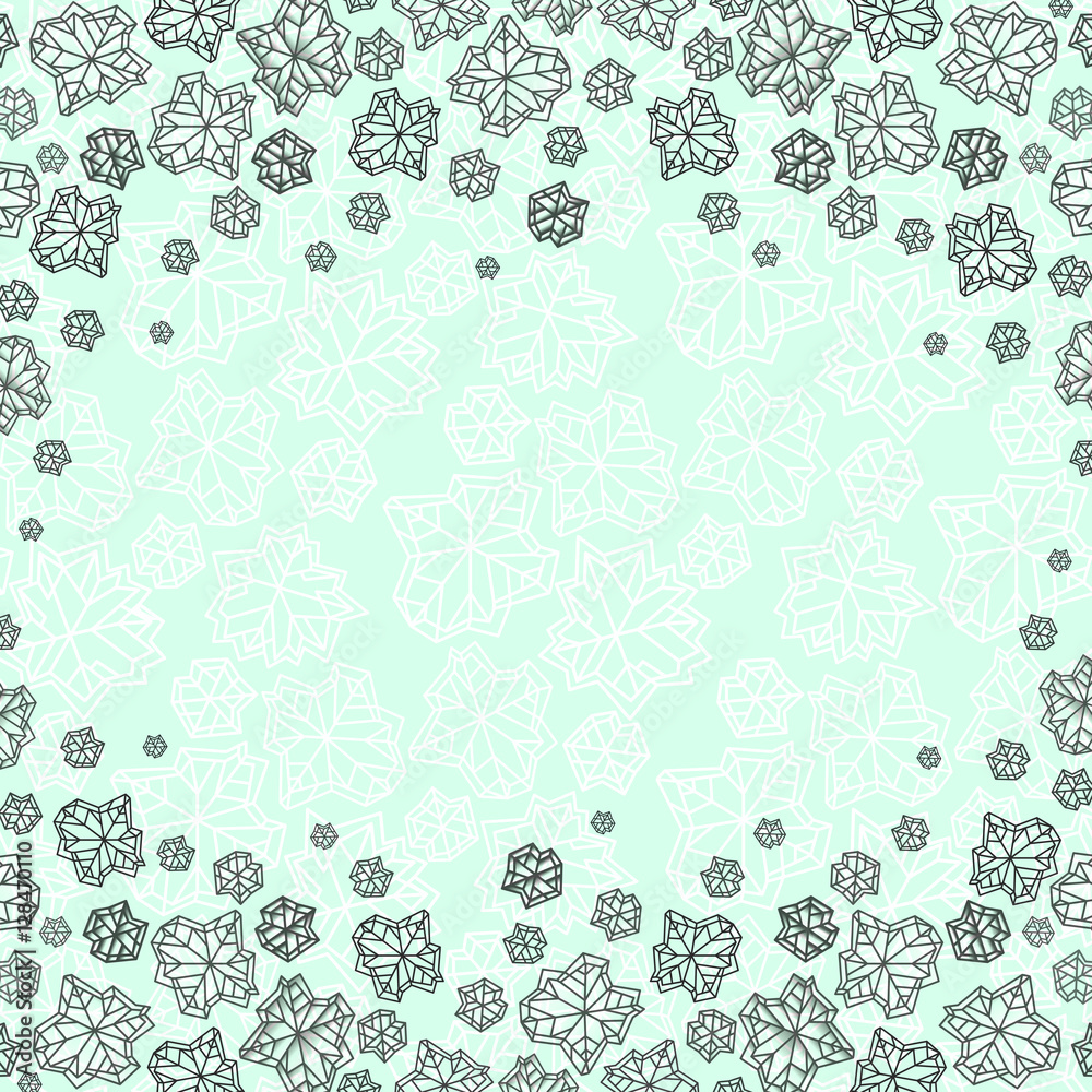 Winter snowflakes design Winter snowflakes design