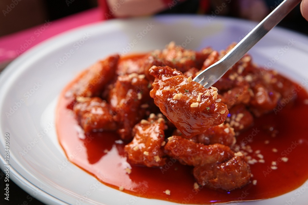 Φωτογραφία Sweet and Sour Chicken, 매운닭강정