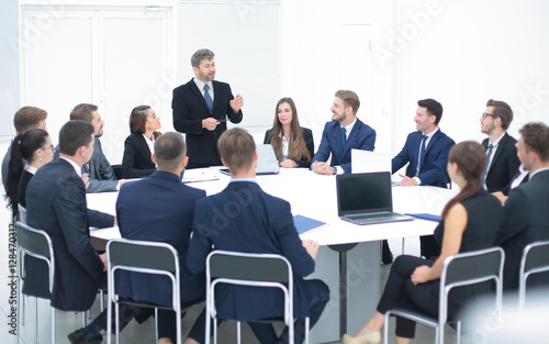 Business people in a conference room.