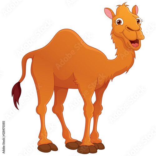Vector Illustration Of Cartoon Camel