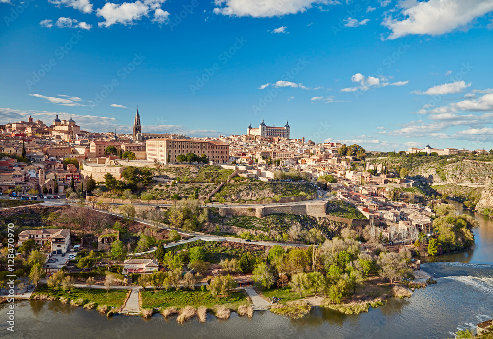 Toledo, Spain. Old town city scape.