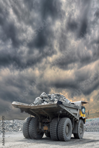 Heavy mining truck