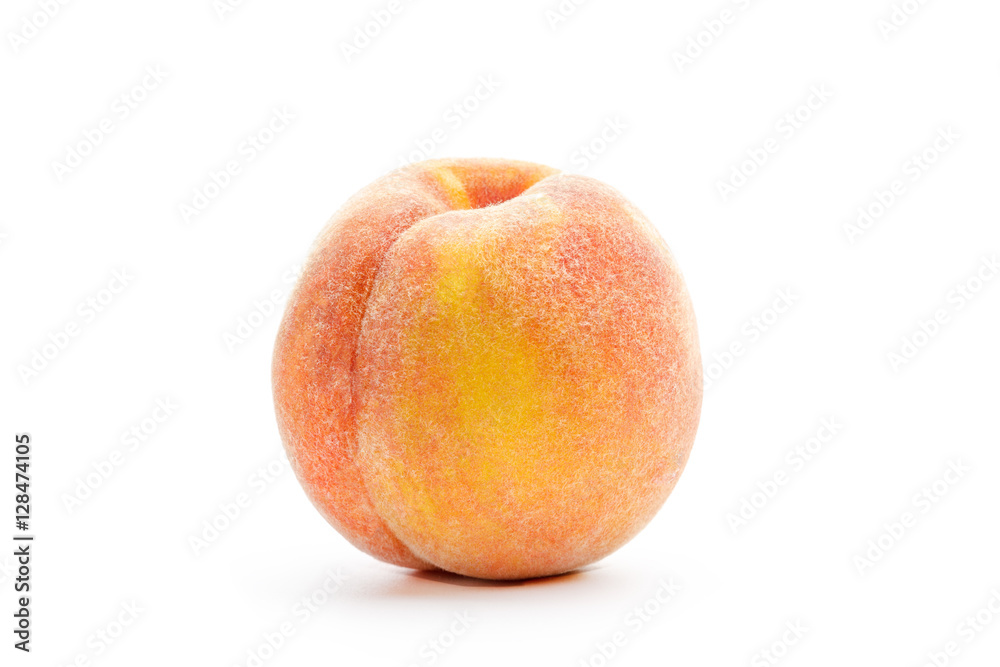 Peach isolated on white background Peach isolated on white background