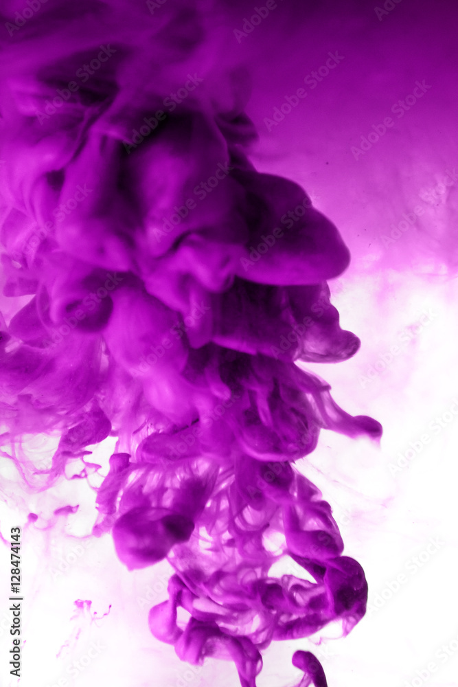 purple dye in water
purple dye in water