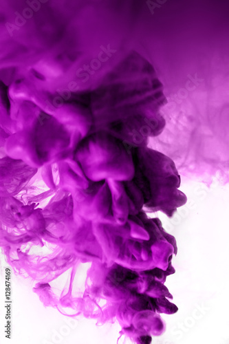 purple dye in water 