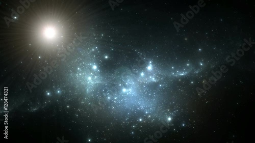 Time lapse video from dynamic space nebula