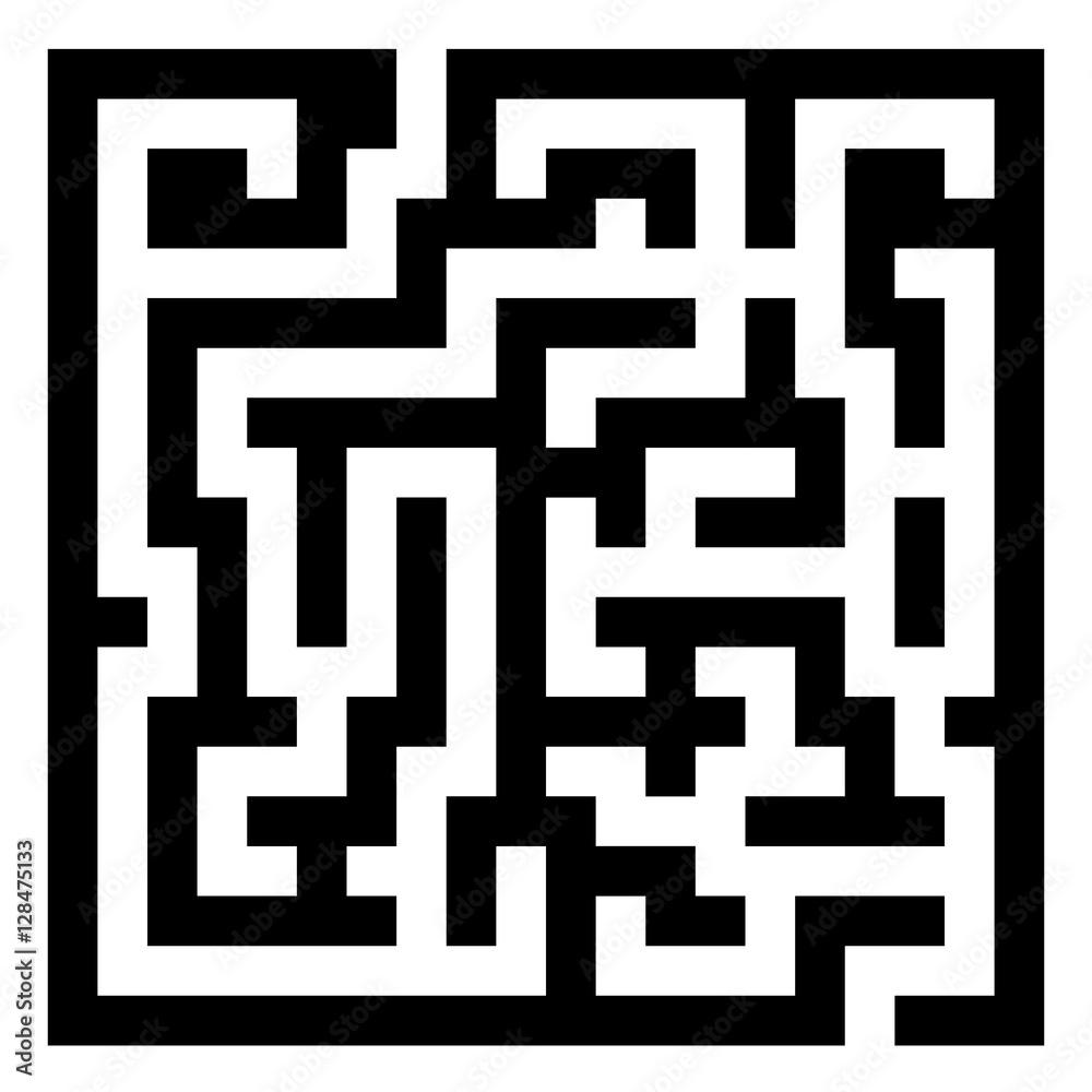 Labyrinth. Isolated on white background. Vector illustration. Labyrinth. Isolated on white background. Vector illustration.