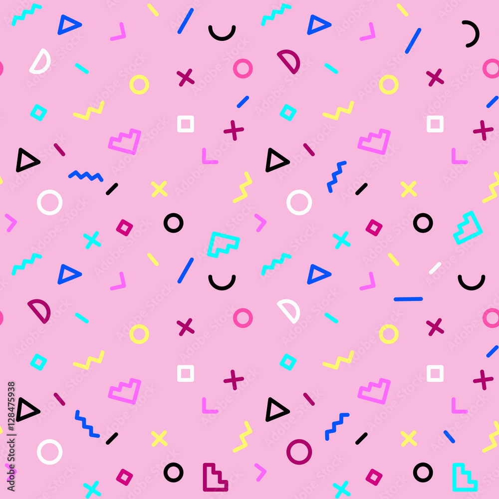 Memphis style background. Memphis style background.