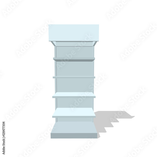Empty showcase. 3d Vector i...