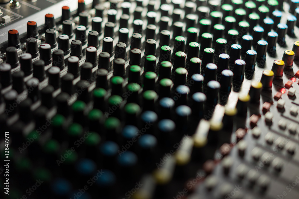Voice Control platform in a dark room. Voice Control platform in a dark room.