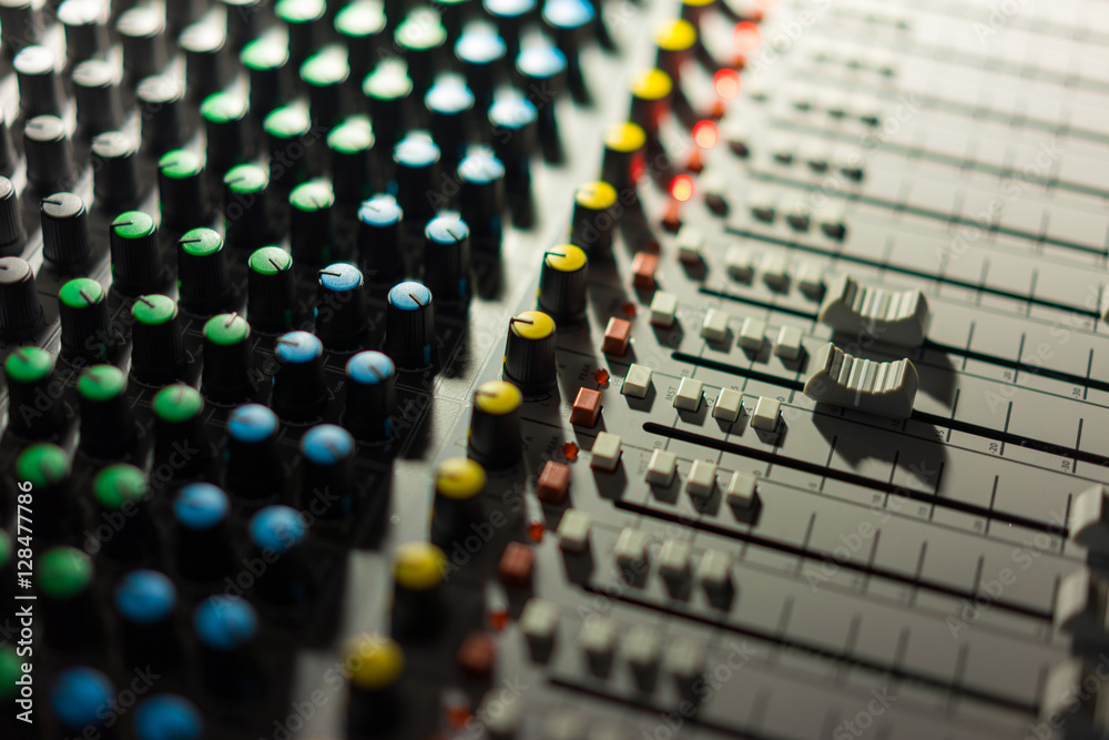 Voice Control platform in a dark room. Voice Control platform in a dark room.