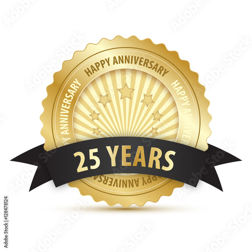 HAPPY ANNIVERSARY 25 years Stamp
