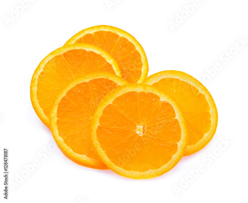 orange slice isolated on white background