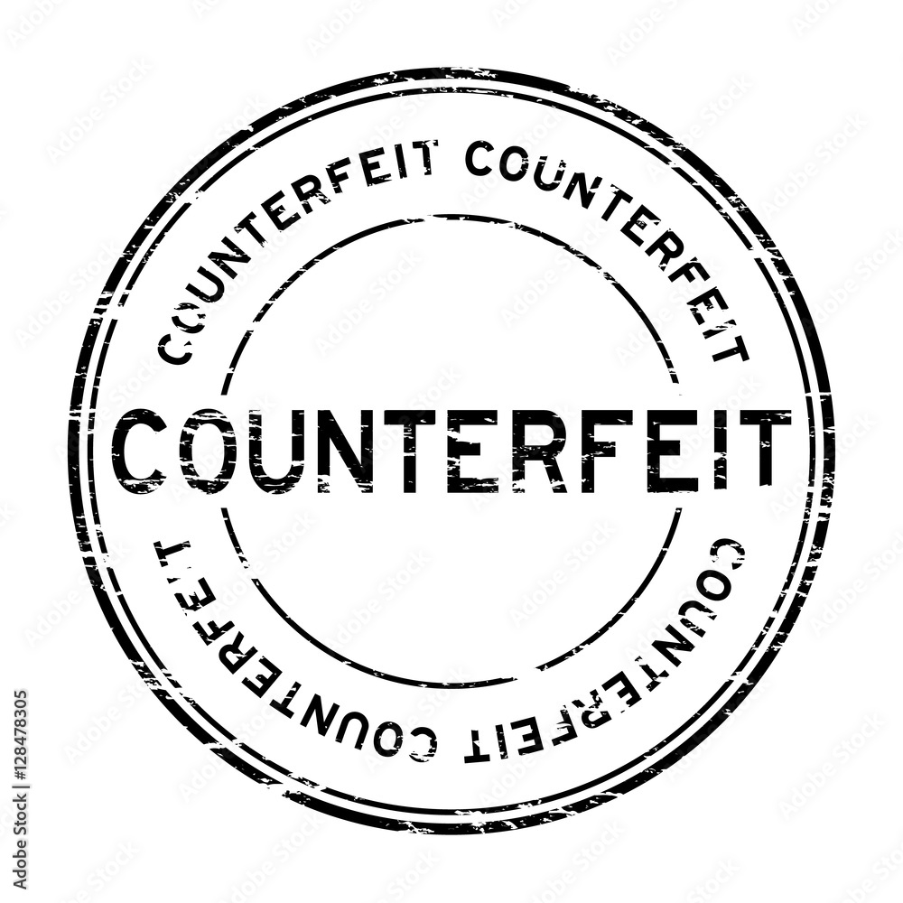 Grunge black counterfeit round rubber stamp for business purpose Grunge black counterfeit round rubber stamp for business purpose