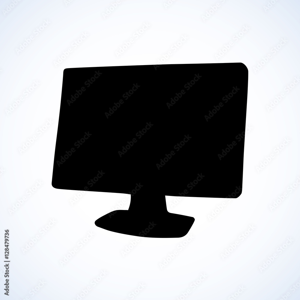 Monitor. Vector drawing Monitor. Vector drawing