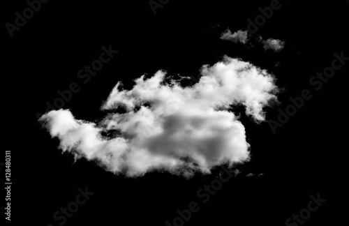 cloud on black background