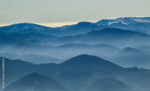 View of mountains in calm © Matej_Valocky