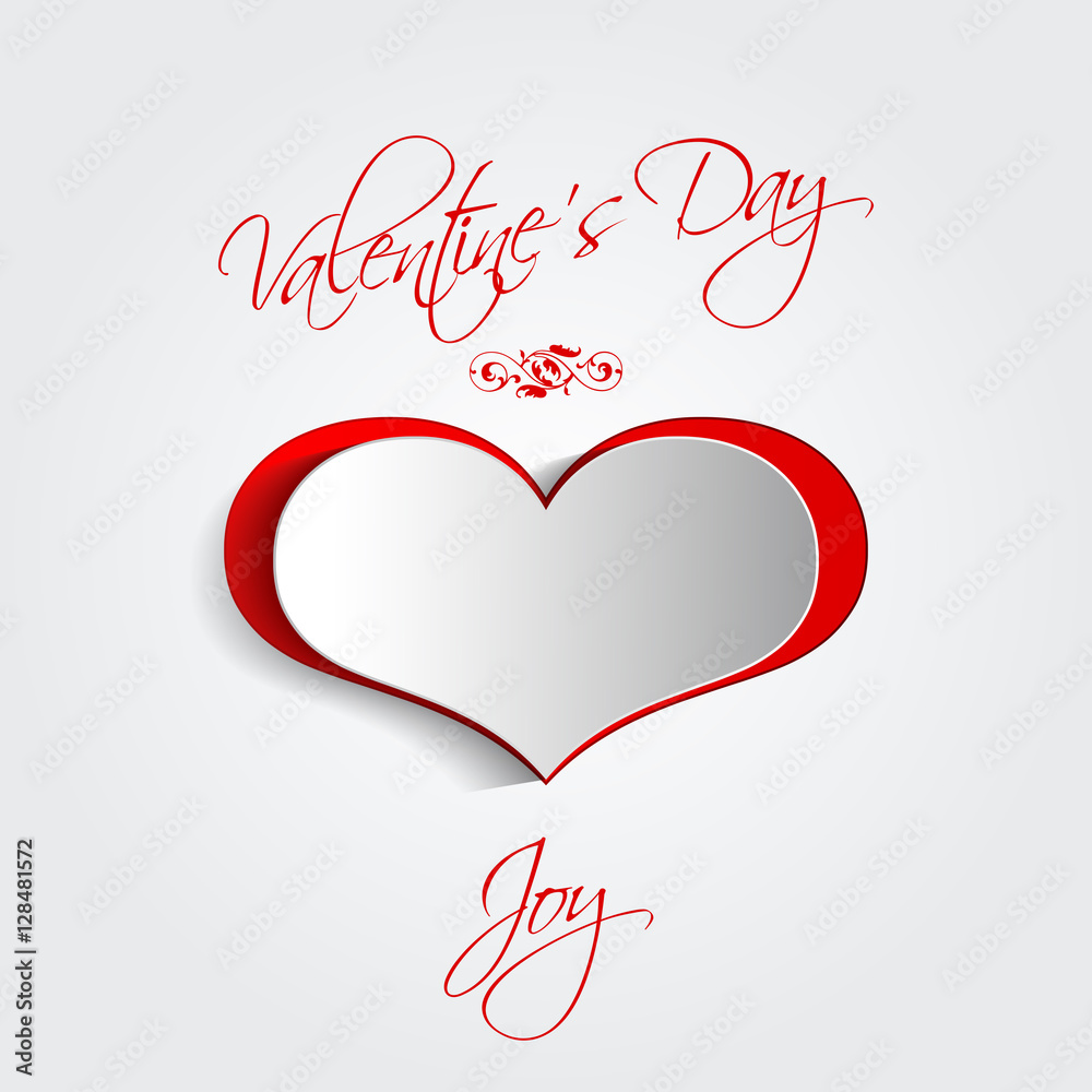 Vector Happy valentines day card 