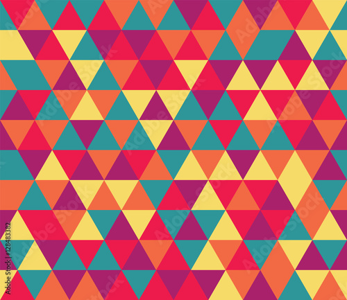 Abstract triangle seamless pattern, soft color. Vector illustration.