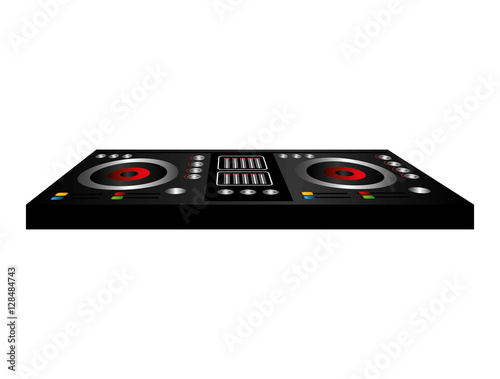 dj console isolated icon vector illustration design