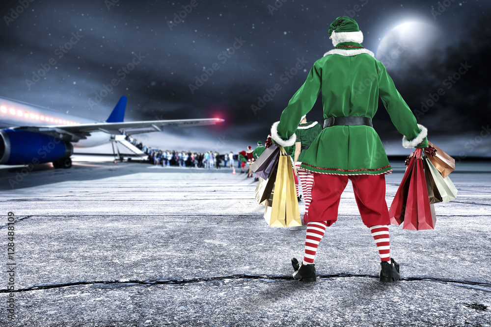 elf and plane elf and plane