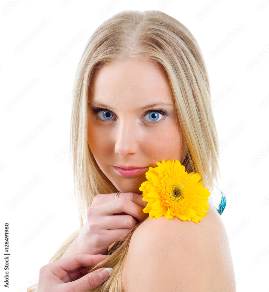 Fashion portrait of a beautiful blonde girl Fashion portrait of a beautiful blonde girl