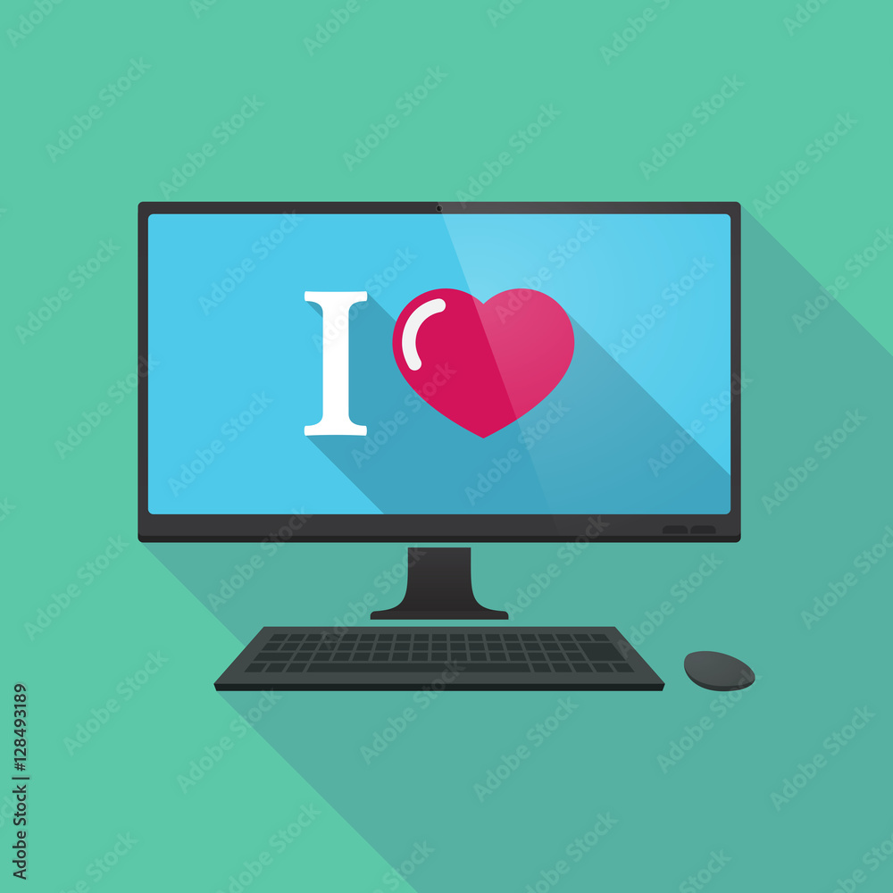 Long shadow pc with an Long shadow pc with an