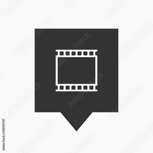 Isolated tooltip with   a photographic 35mm film strip