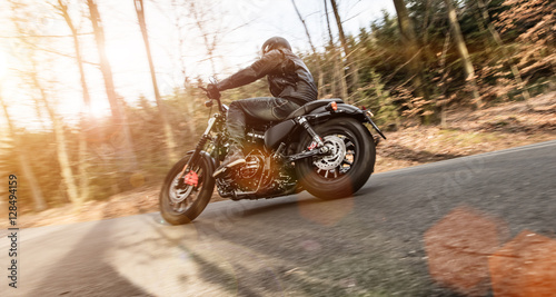 Fotografie Close up of a high power motorcycle