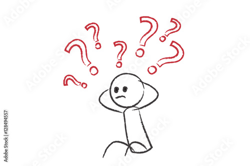Person ist verzweifelt - Stress
