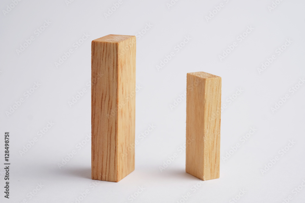 Wooden block for business concept. Wooden block for business concept.