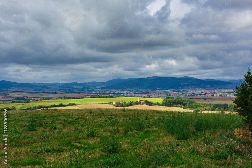 Naklejka premium Picturesque landscape of Spain