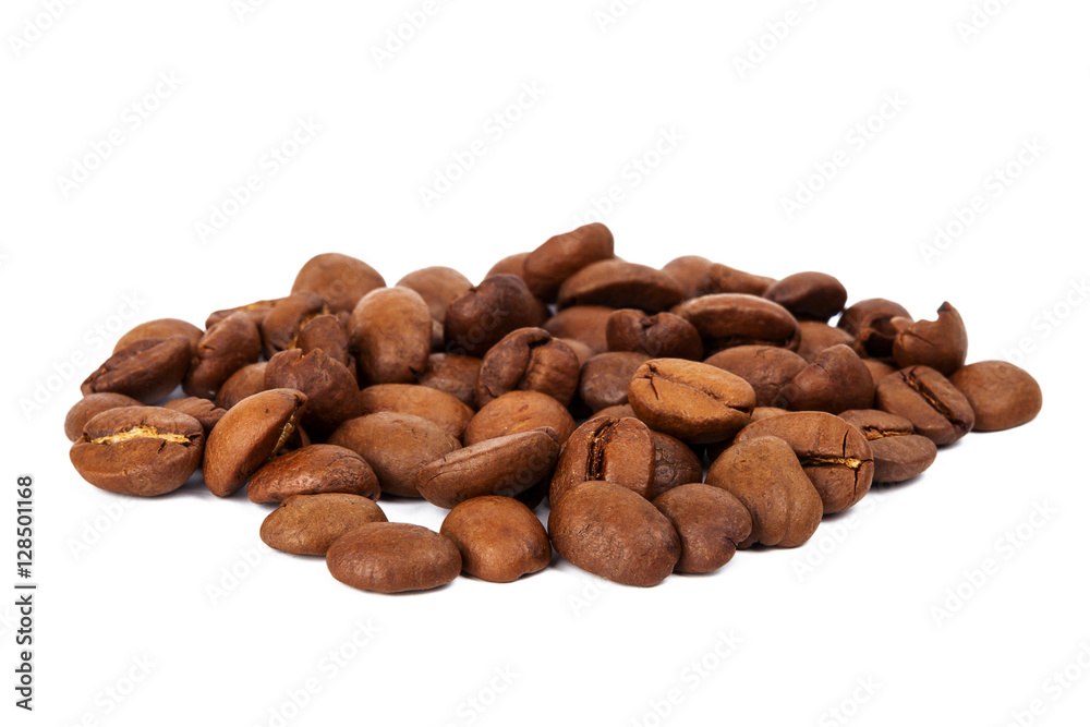 Pile of roasted coffee beans Pile of roasted coffee beans