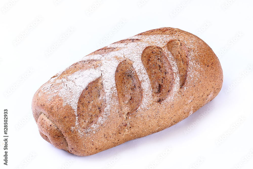 breads isolated white background