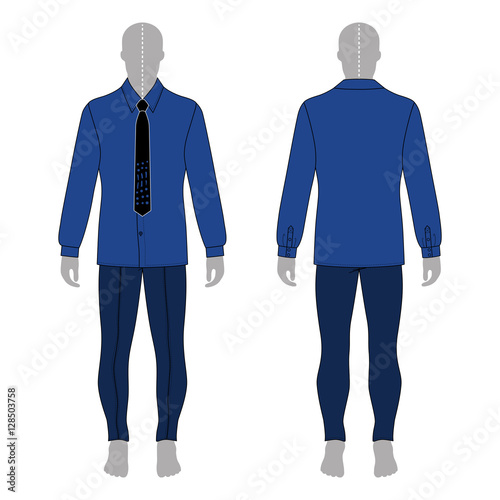 Man in shirt & jeans