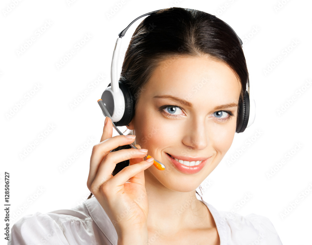 support phone operator, isolated support phone operator, isolated